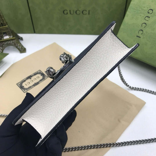 Gucci Dionysus mini Leather Bag white