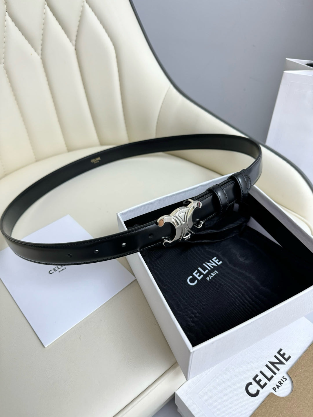 black belt silver hardware