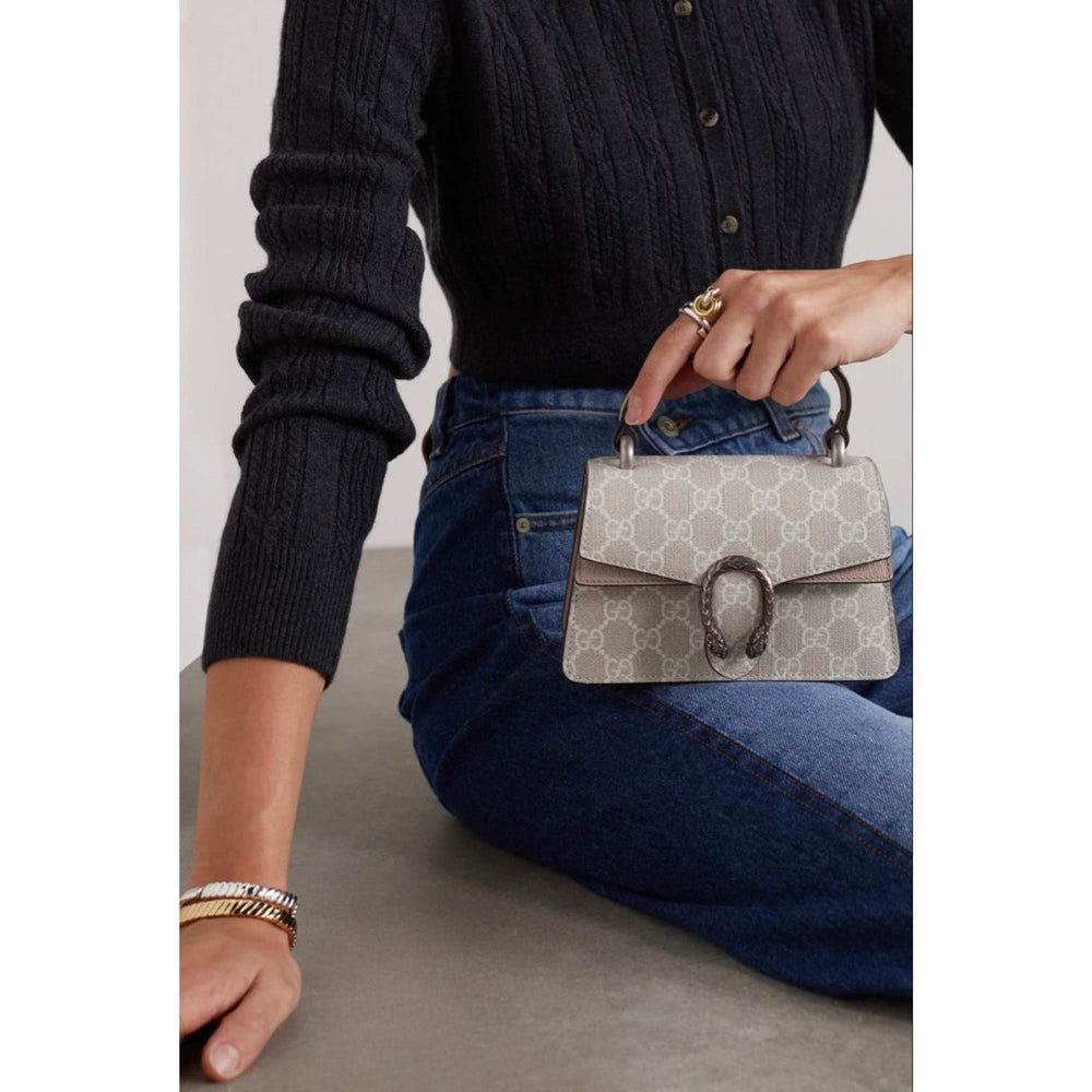 DIONYSUS MINI TOP HANDLE BAG beige