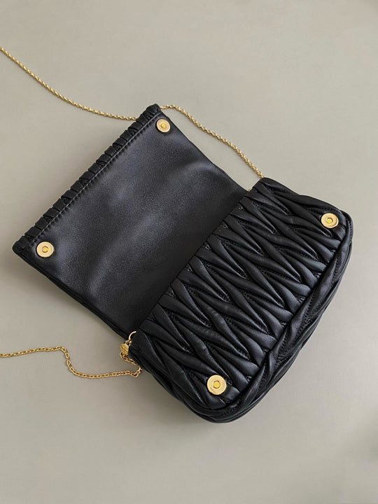 Matelassé nappa leather mini-bag