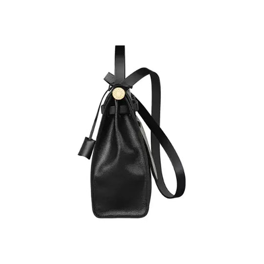Hermes Herbag 31 black stylish handbag featuring high quality leather, perfect for everyday use as a classic shoulder bag.