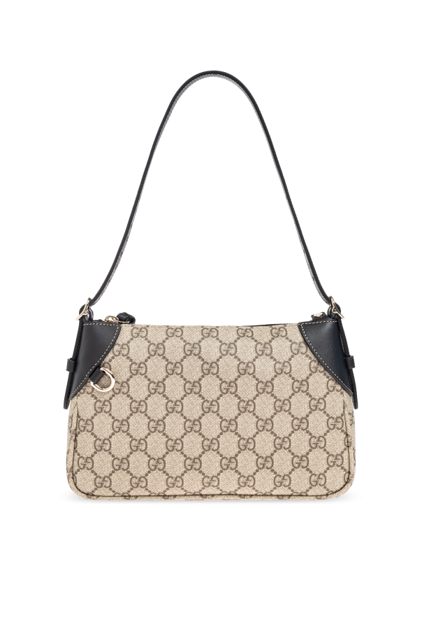 Gucci GG Emblem Small Shoulder Bag – Beige