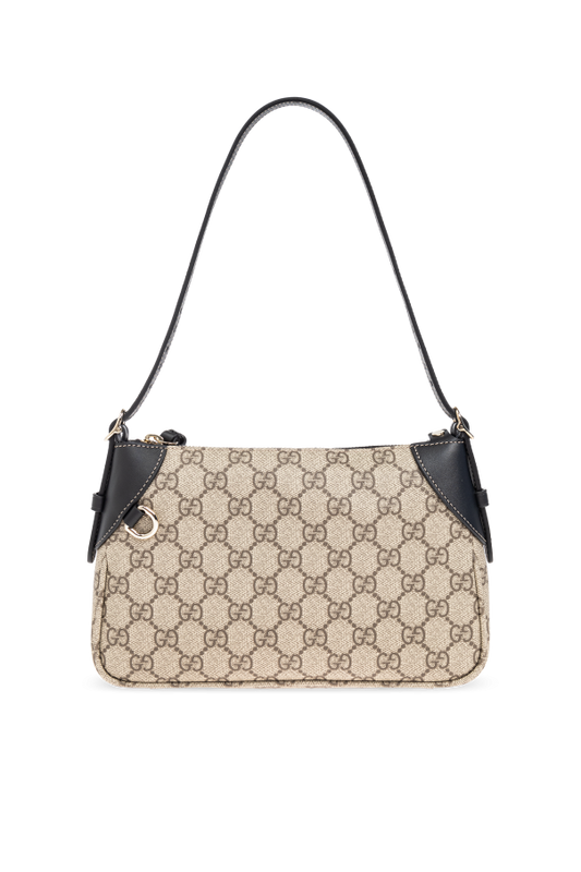 Gucci GG Emblem Small Shoulder Bag – Beige