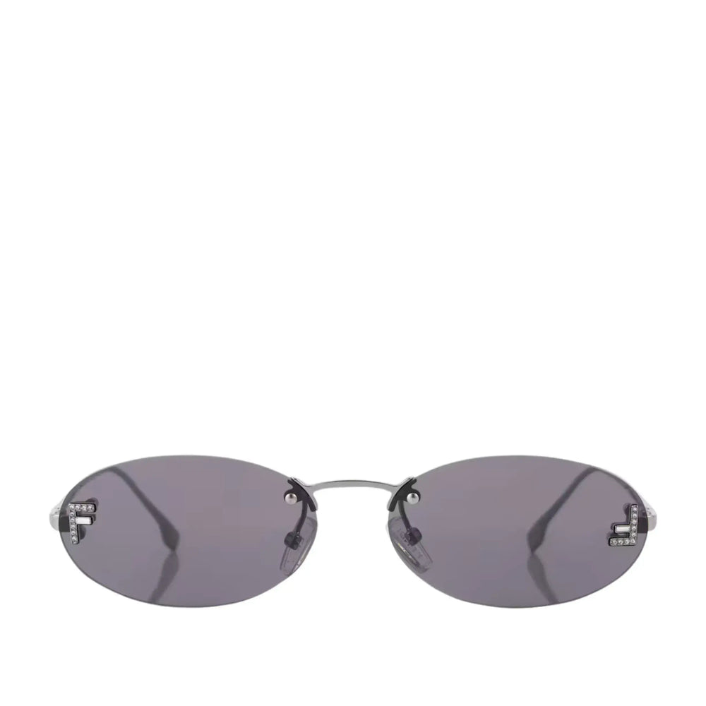 First Oval Sunglasses silver