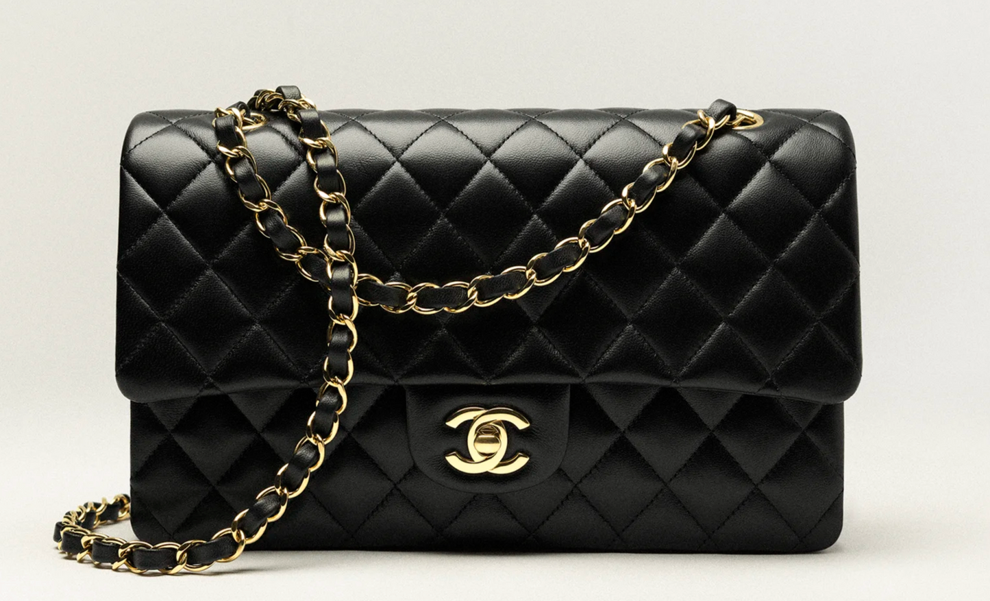 CHANEL Classic 11.12 Handbag   Lambskin & Gold-Tone MetAL