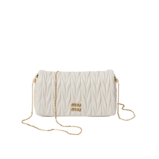 Matelassé nappa leather mini-bag