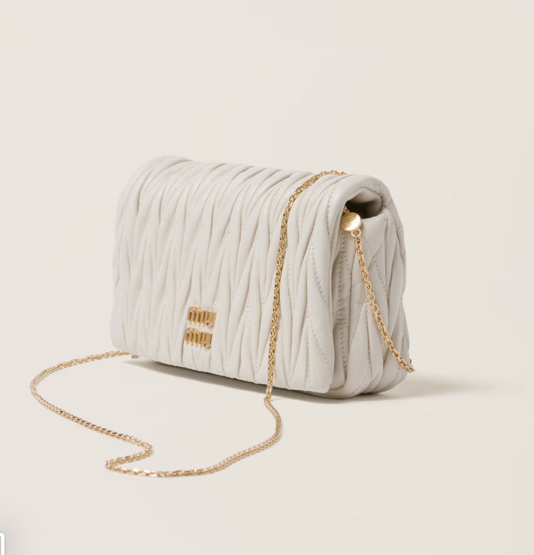 Matelassé nappa leather mini-bag