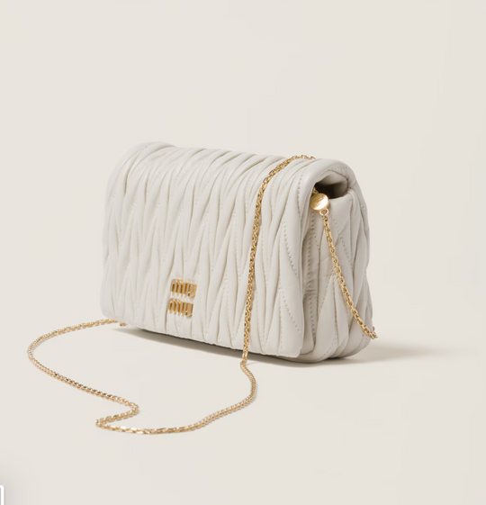Matelassé nappa leather mini-bag