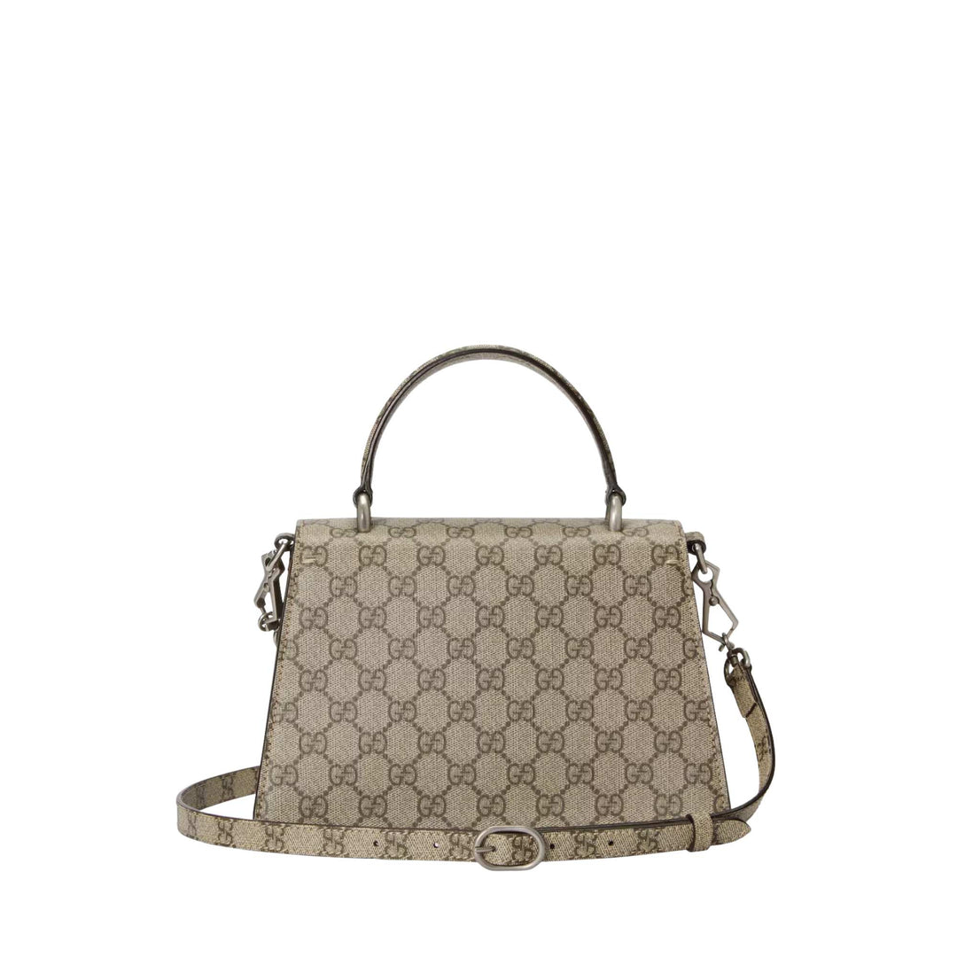 GUCCI Dionysus Canvas With Leather Shoulder Bag Top handel small