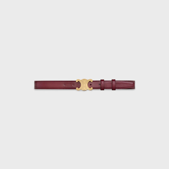 wine color belt gold hardware 2.5 CM
