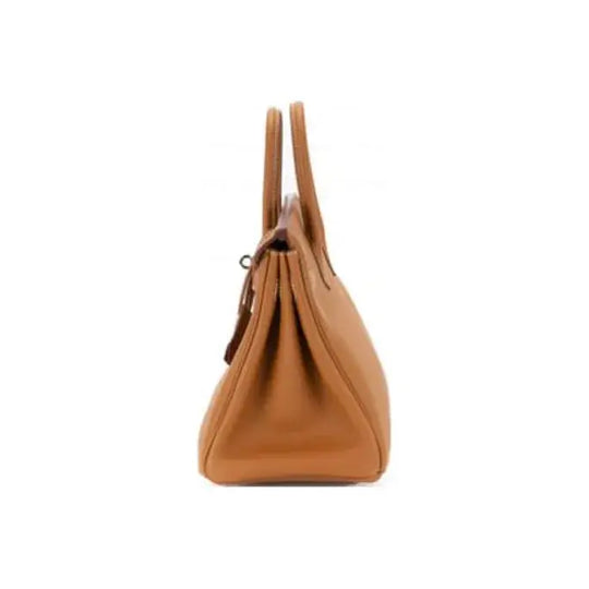 HERMES Birkin 25 Bag in brown togo leather showcasing its elegant design, perfect as a luxury bag for women or stylish purse.