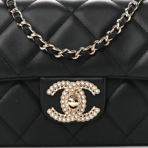 Chanel clutch with chain bag large