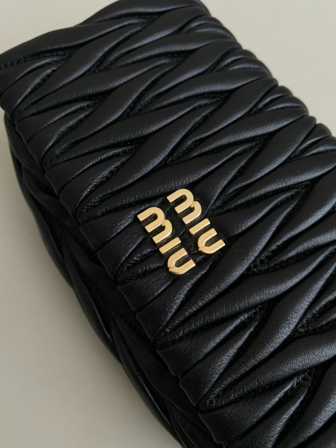 Matelassé nappa leather mini-bag