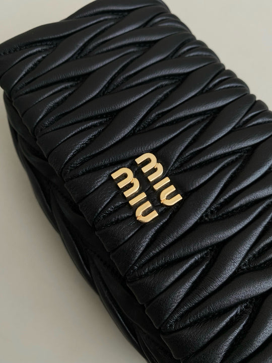 Matelassé nappa leather mini-bag
