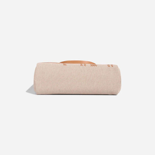 HERMÈS Herbag 31 Vache Hunter Sable Naturel luxury bag for women featuring durable canvas and calfskin leather in beige and brown.