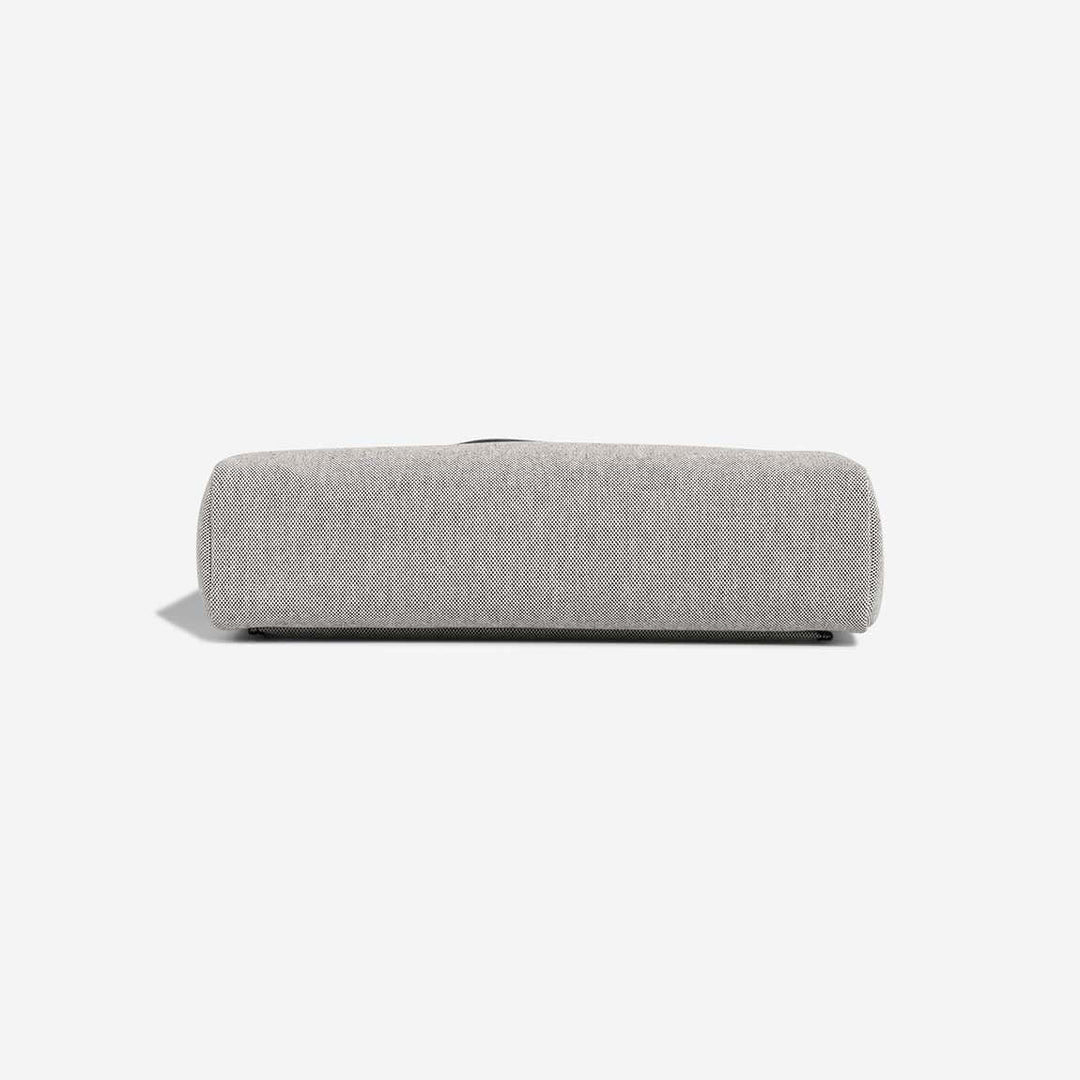 Elegant gray crossbody bag with a minimalist design, perfect for everyday use as a stylish purse.