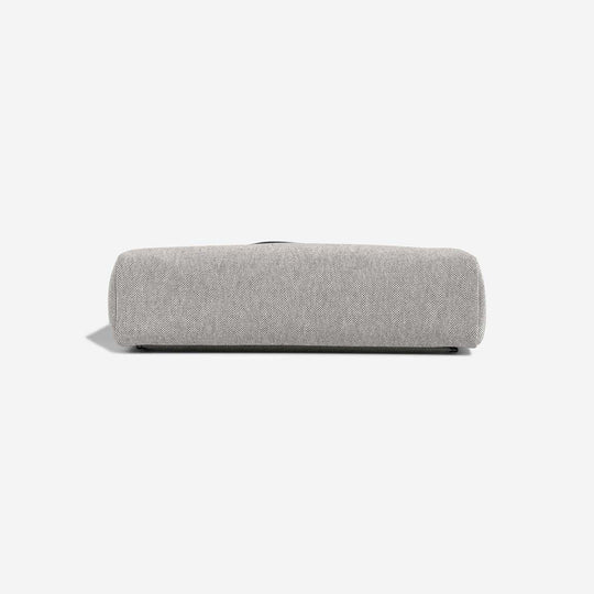 Elegant gray crossbody bag with a minimalist design, perfect for everyday use as a stylish purse.