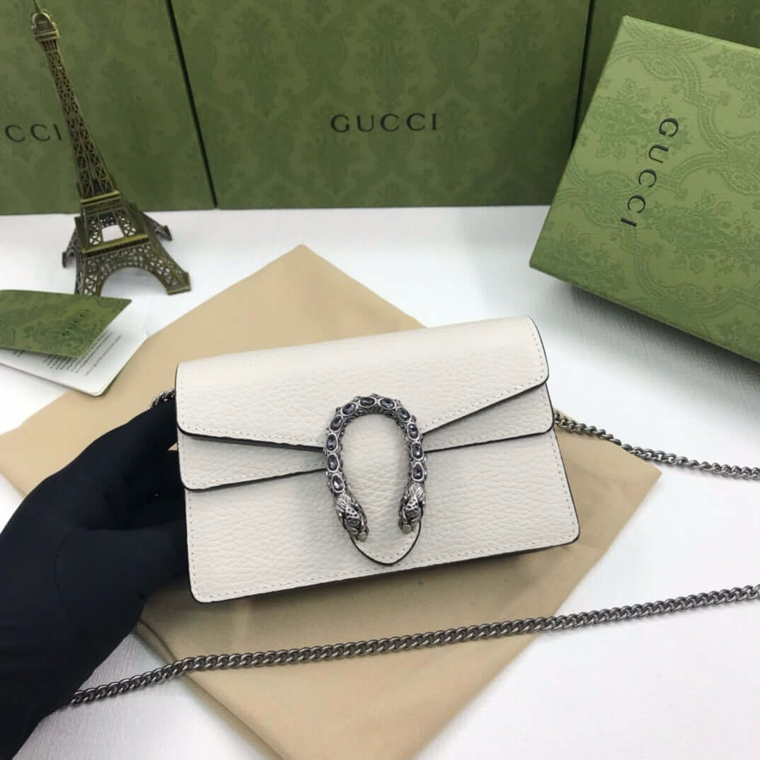 Gucci Dionysus mini Leather Bag white