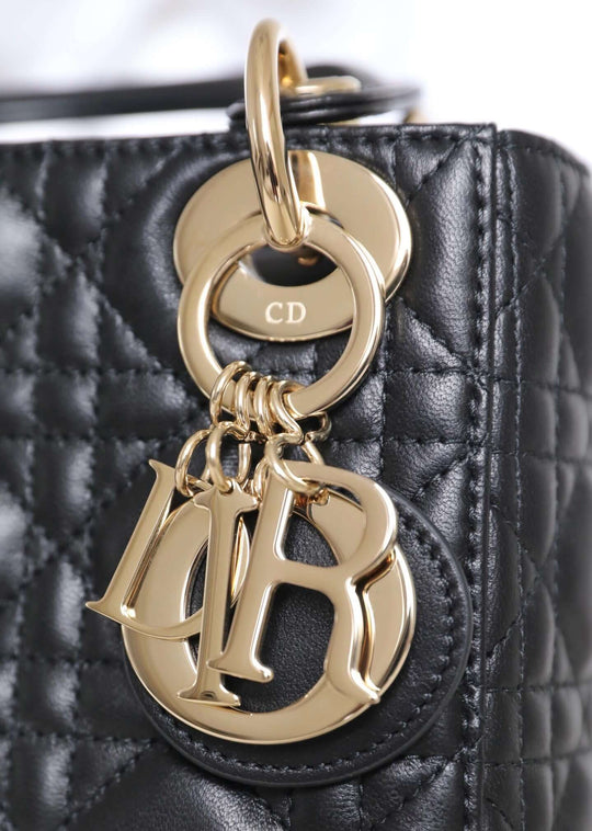 Mini Lady Dior Bag black with chain
