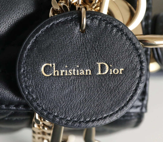 Mini Lady Dior Bag black with chain