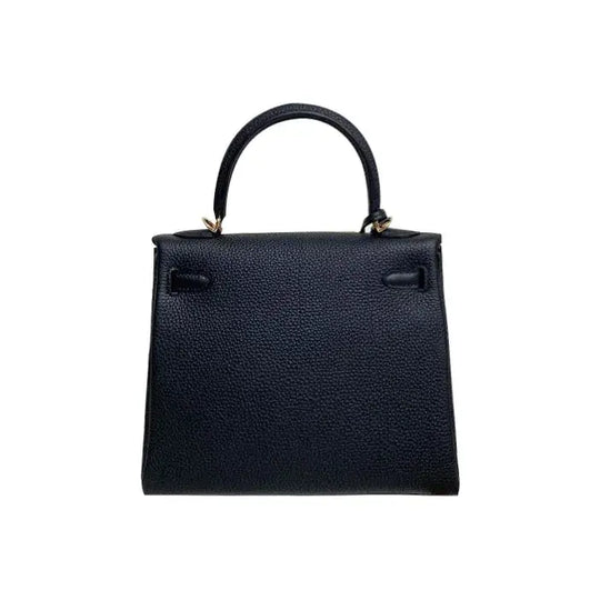 black leather handbag with a structured design, stylish purse suitable for everyday use, luxury bag for women