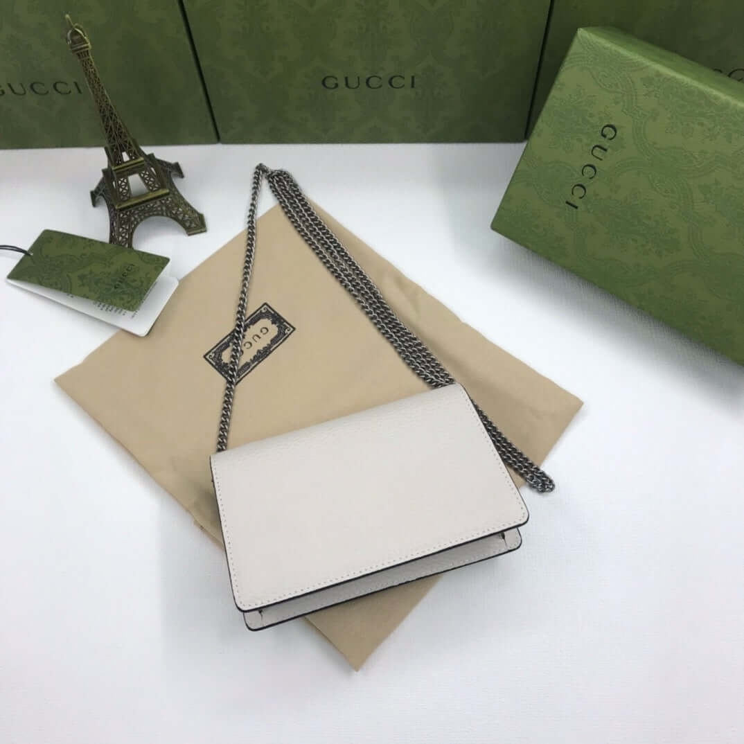 Gucci Dionysus mini Leather Bag white