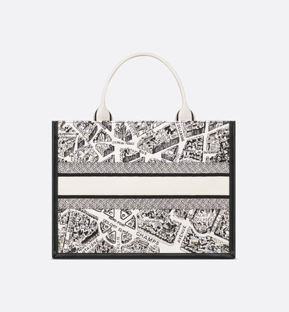 Dior 'Medium Dior Book Tote' bag – Plan de Paris embroidery and leather