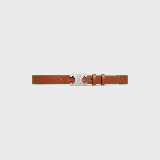 brown belt silver hardware
