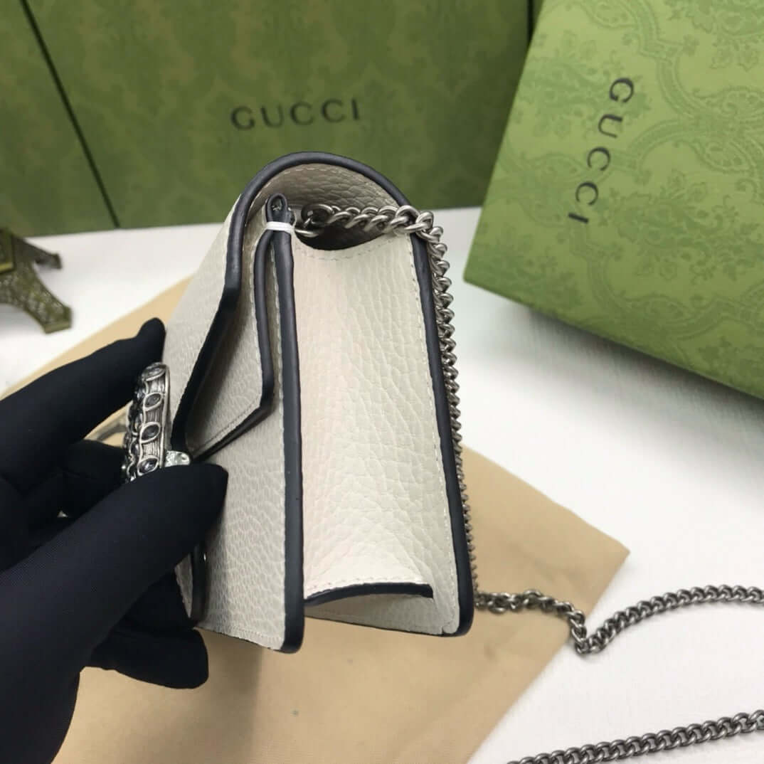 Gucci Dionysus mini Leather Bag white