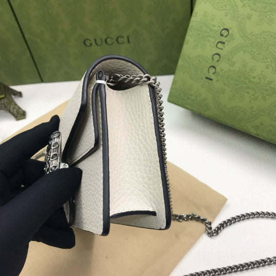 Gucci Dionysus mini Leather Bag white
