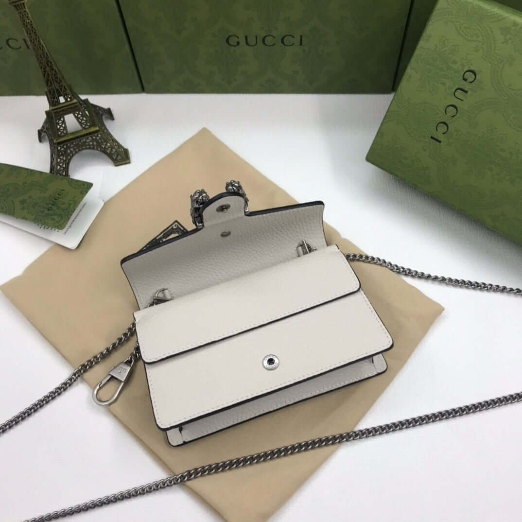 Gucci Dionysus mini Leather Bag white