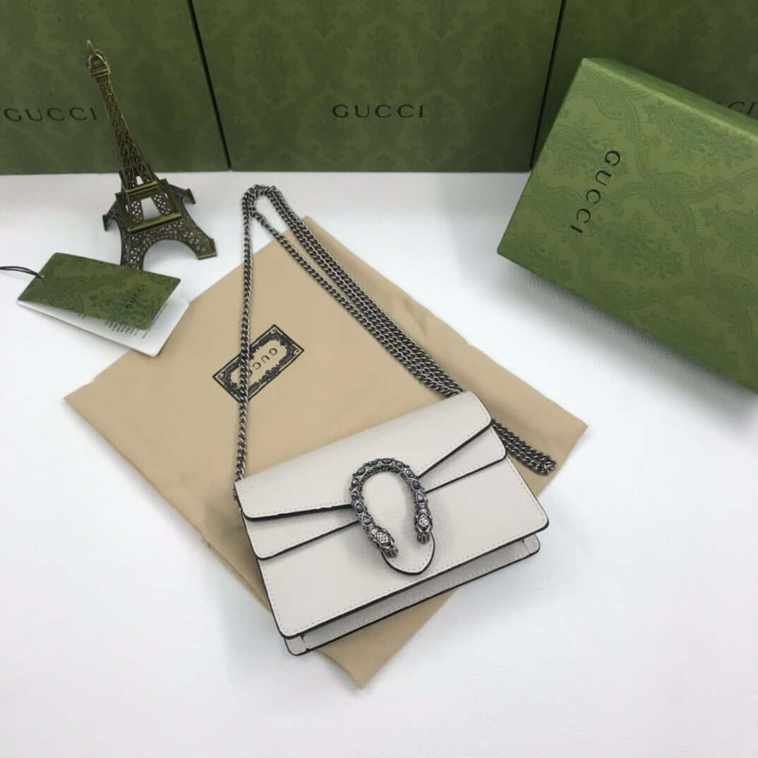 Gucci Dionysus mini Leather Bag white