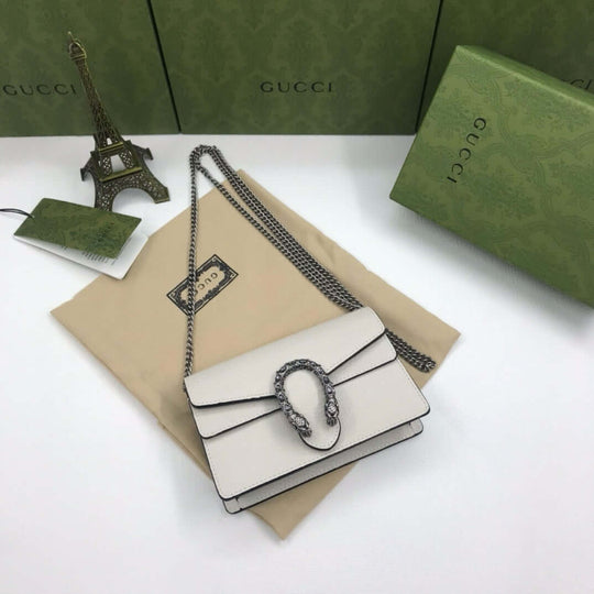 Gucci Dionysus mini Leather Bag white