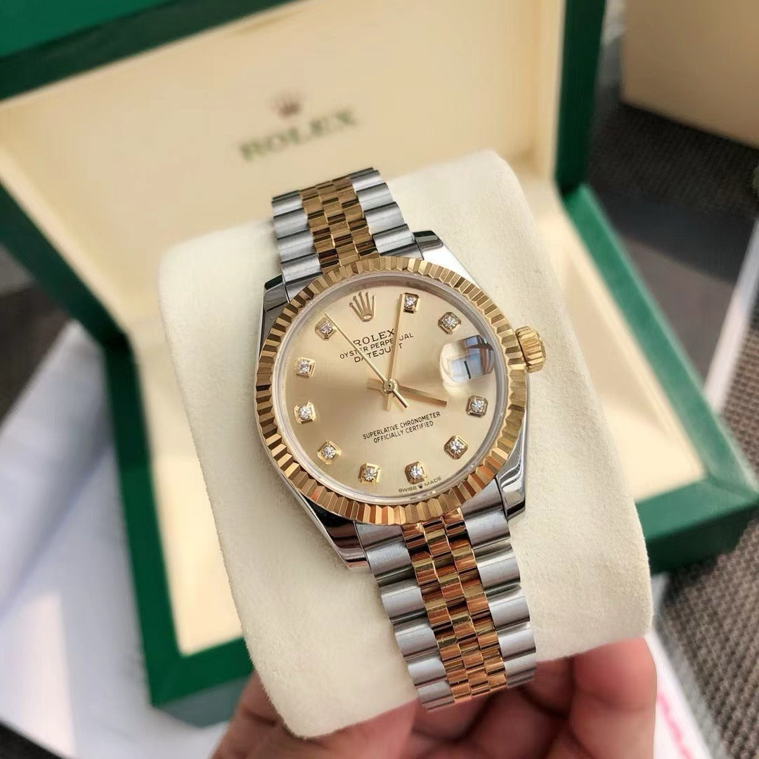 Lady-Datejust  Oyster, 31 mm, Oystersteel and yellow gold