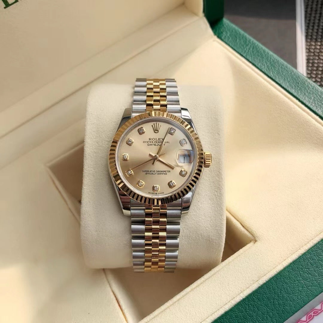 Lady-Datejust  Oyster, 31 mm, Oystersteel and yellow gold