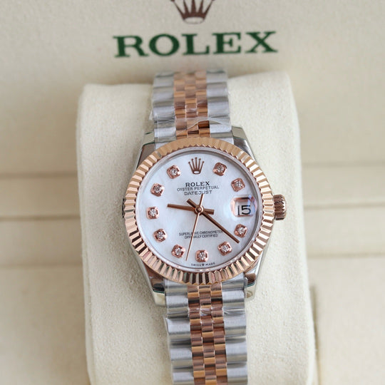 Lady-Datejust  Oyster, 31 mm, Oystersteel and Everose gold