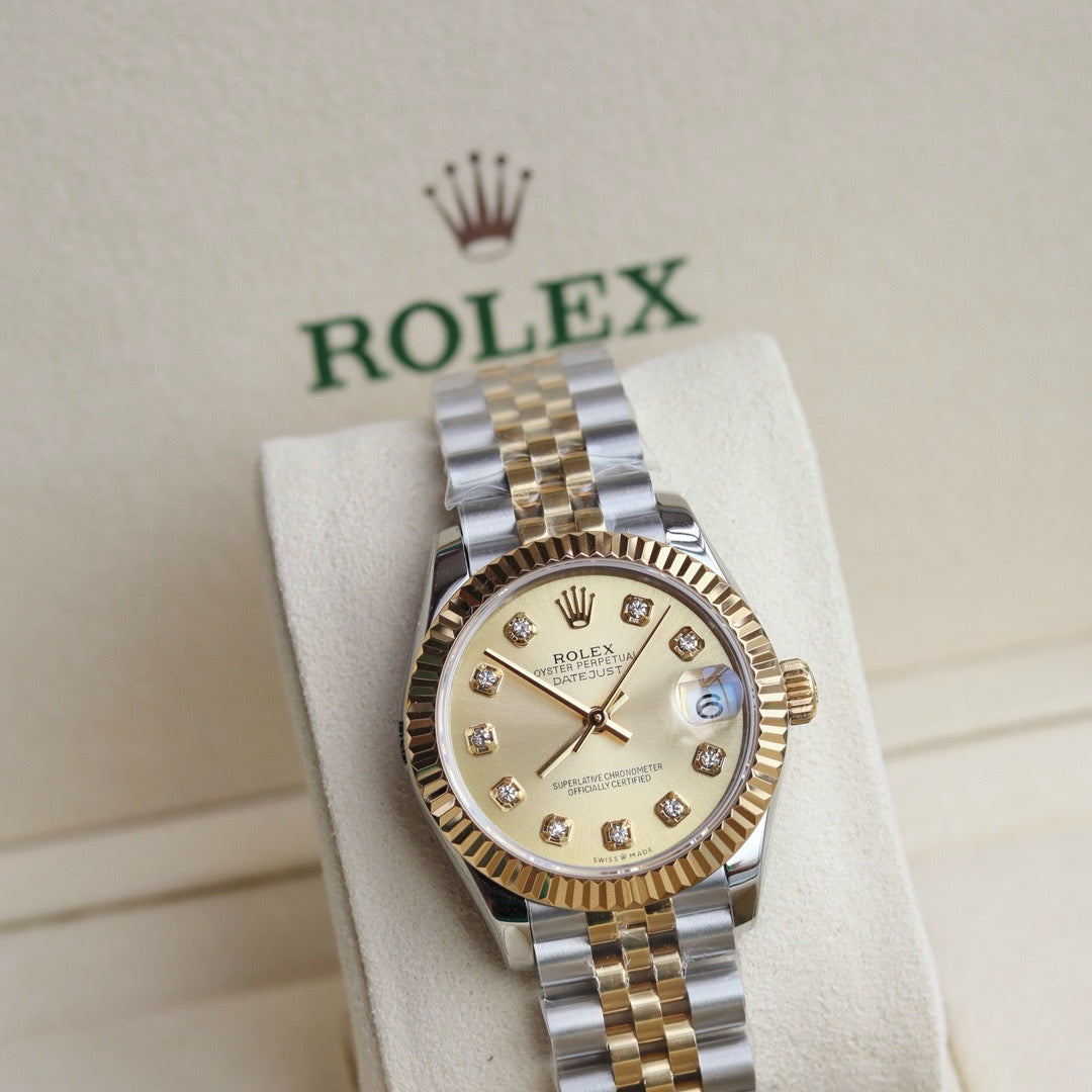 Lady-Datejust  Oyster, 31 mm, Oystersteel and yellow gold