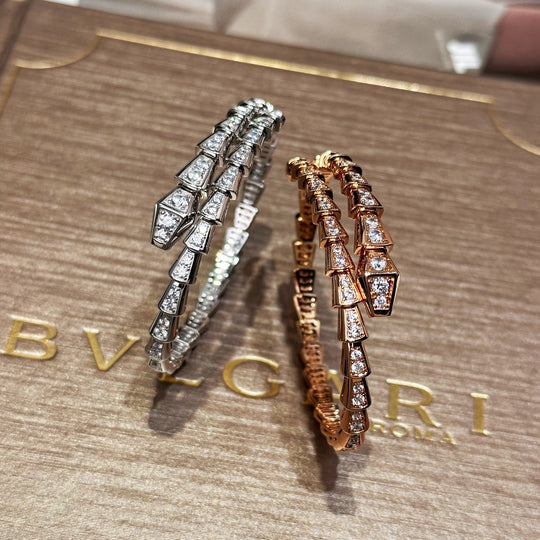 bvlgari bracelet silver full zircon