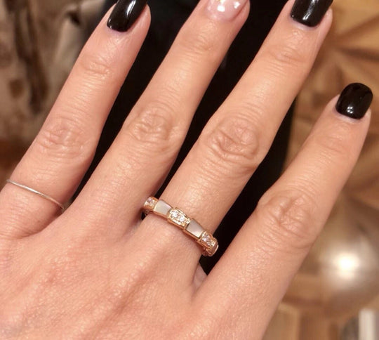 bvlagrai ring rose gold 87657