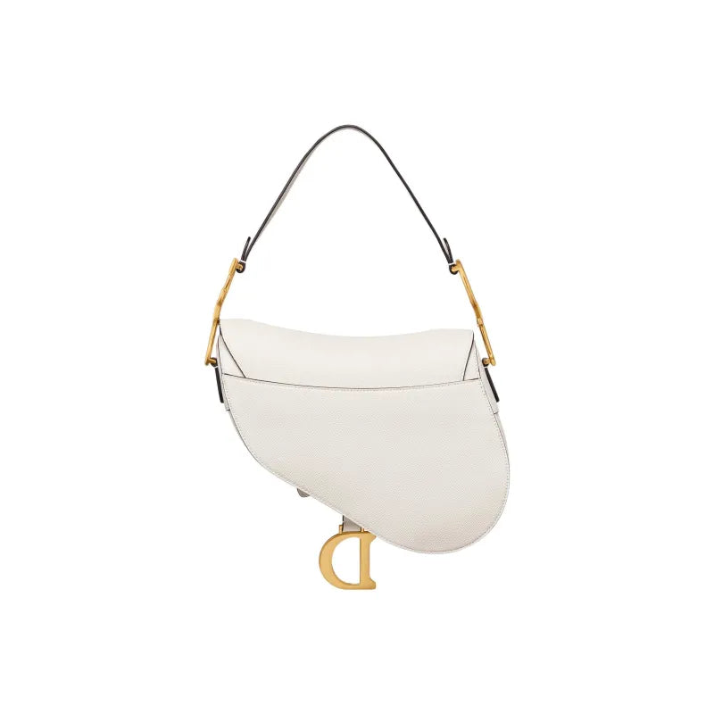 Dior Saddle Bag white