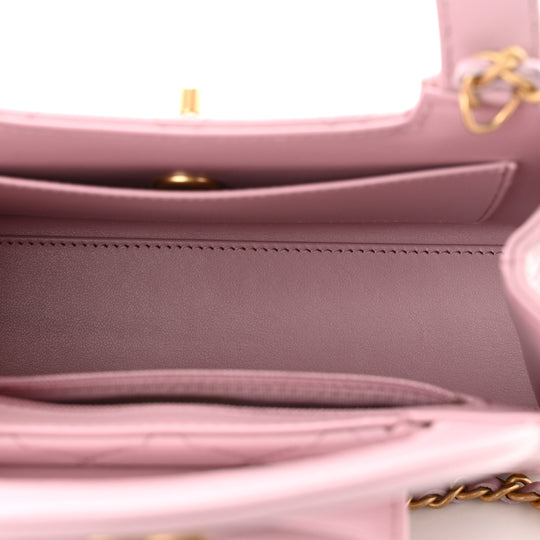 Chanel Kelly Top Handle Bag pink small