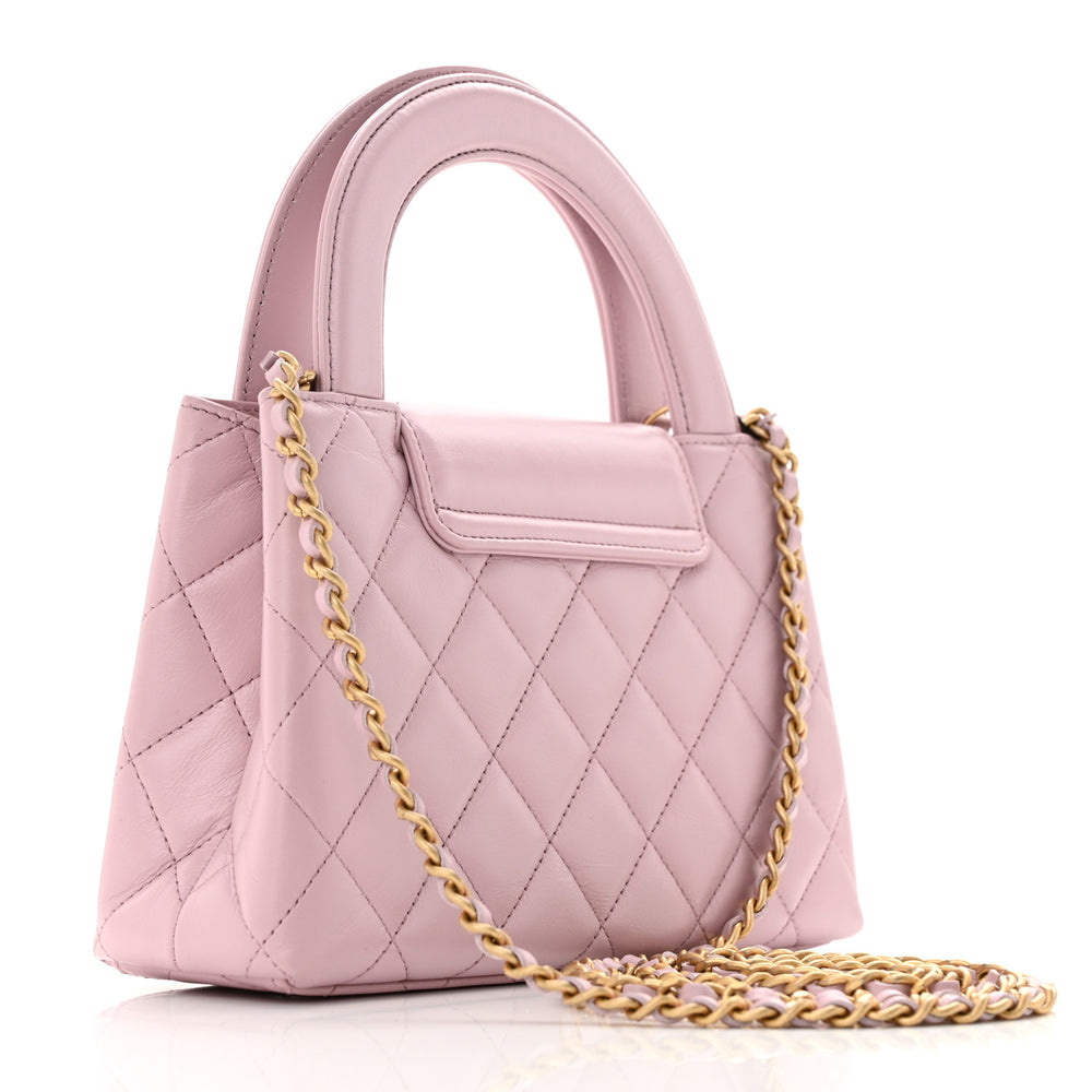 Chanel Kelly Top Handle Bag pink small