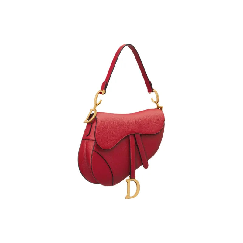 DIOR Saddle Calfskin red Bag