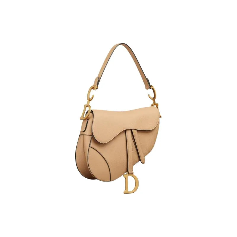 DIOR Saddle Calfskin Bag beige