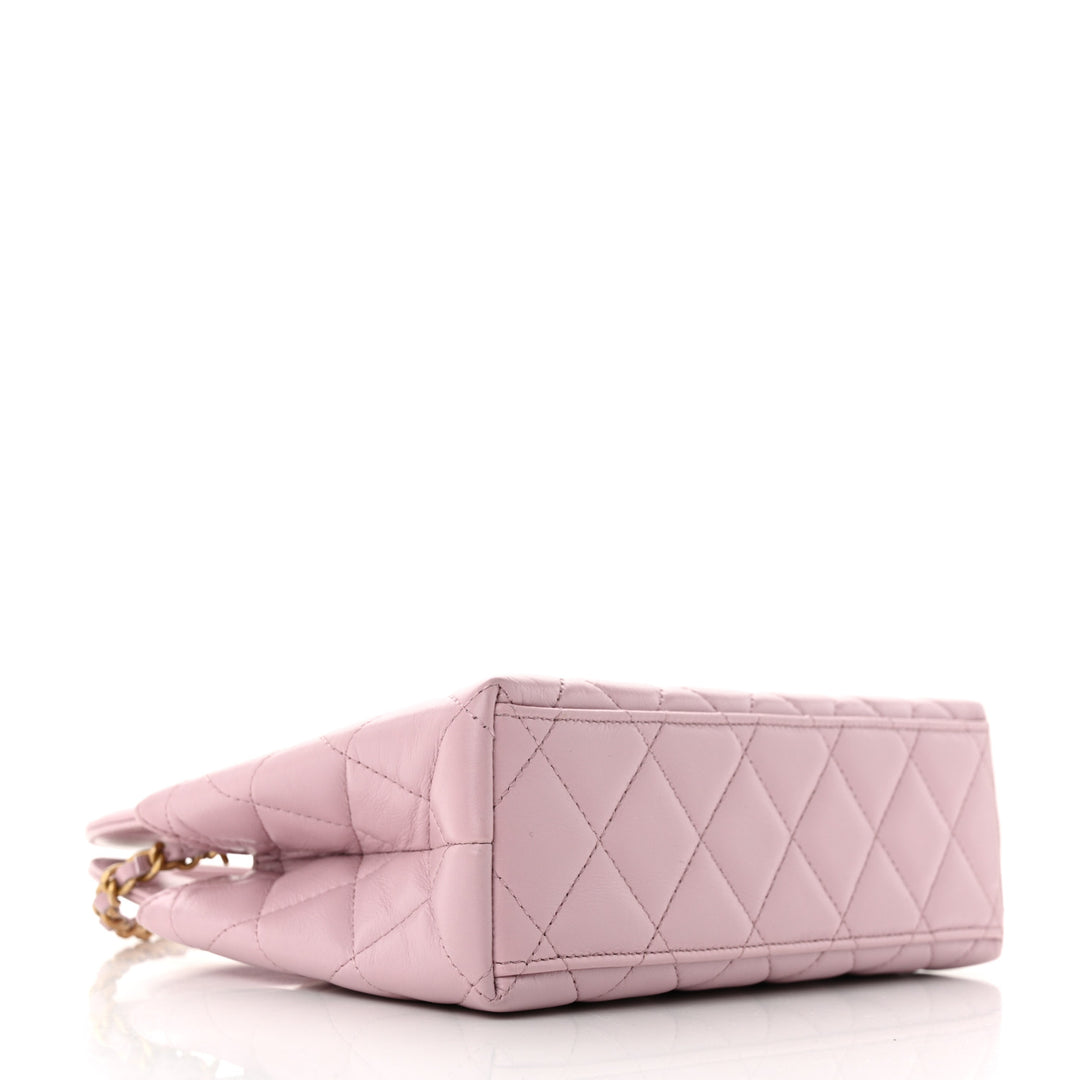 Chanel Kelly Top Handle Bag pink small