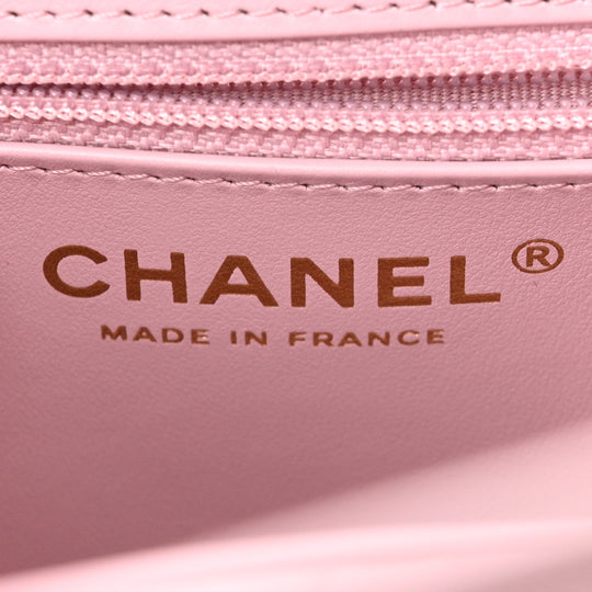 Chanel Kelly Top Handle Bag pink small