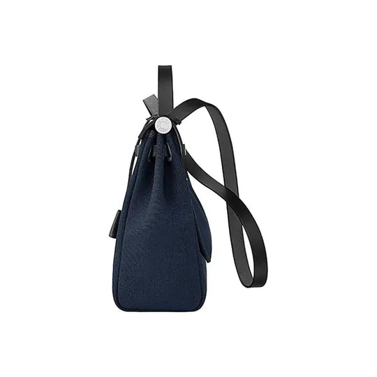 Hermes Herbag 31 navy blue luxury bag for women featuring a modern design and stylish silhouette, ideal as a designer handbag for every occasion.