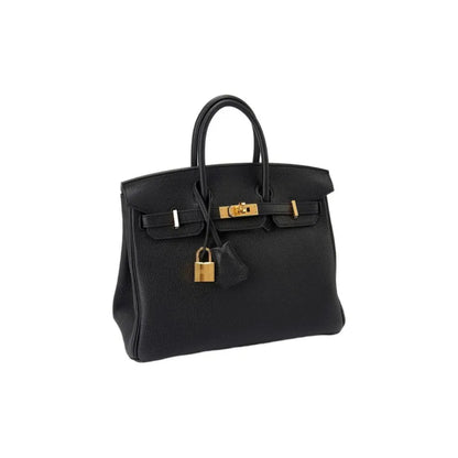 HERMES Birkin 25 Bag noir black togo Leather Handbag (20,25,30,35)  gold hardware