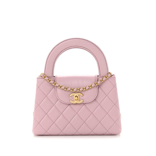 Chanel Kelly Top Handle Bag pink small