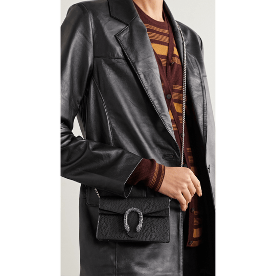 Gucci Dionysus Leather Mini Bag black